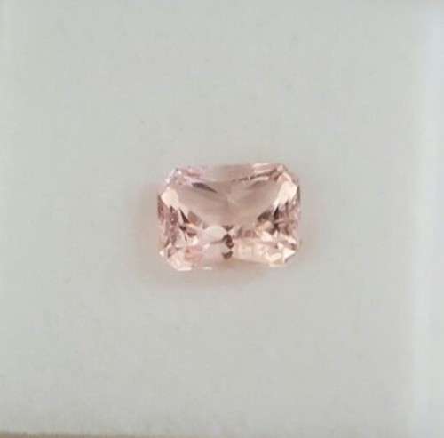 Certified 4.18Cts Morganite Faceted Gem Stone