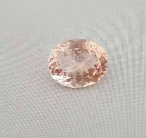 5.83Cts Morganite Faceted Gem Stone