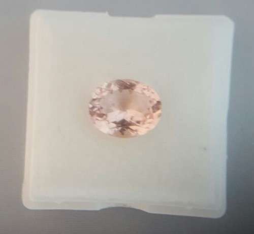 5.83Cts Morganite Faceted Gem Stone