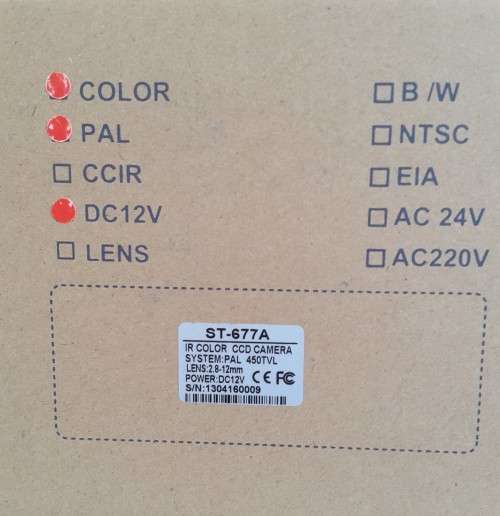 Box CCTV 450Tvl Camera