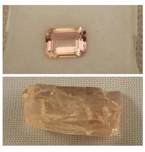 3.75 Cts Morganite Faceted Gem Stone