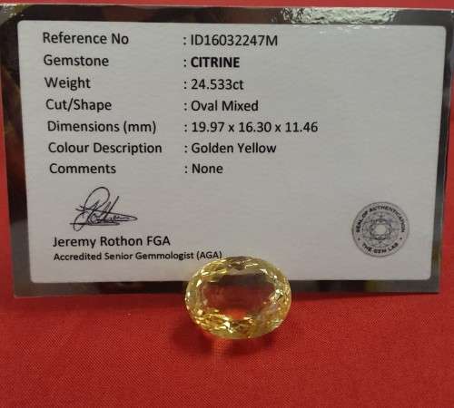 Citrine 24.53Cts