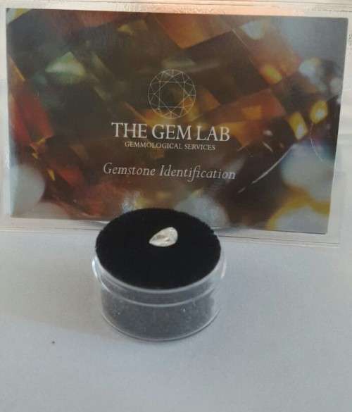 0.418Ct PEAR SHAPED NATURAL DIAMOND