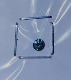 0.13Cts Certified Blue Diamond