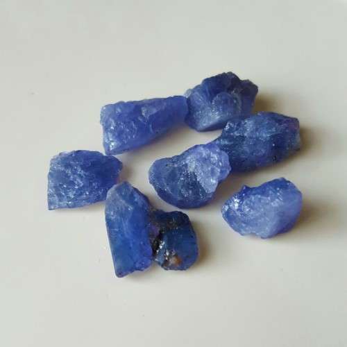 50CtsTANZANITE UNTREATED ROUGH 100% NATURAL VIOLET BLUE