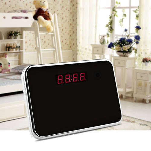 Wi-Fi IP Alarm Clock Mini Surveillance & Security Camera