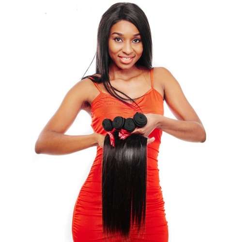 Human hair 100% Peruvian Hair Weave 20Inch 100Gram Bundles straight Hair Weft