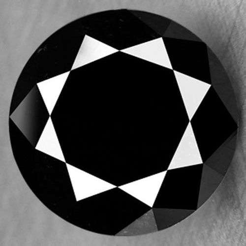 1.43Cts FANCY  NATURAL JET BLACK  DIAMONDS