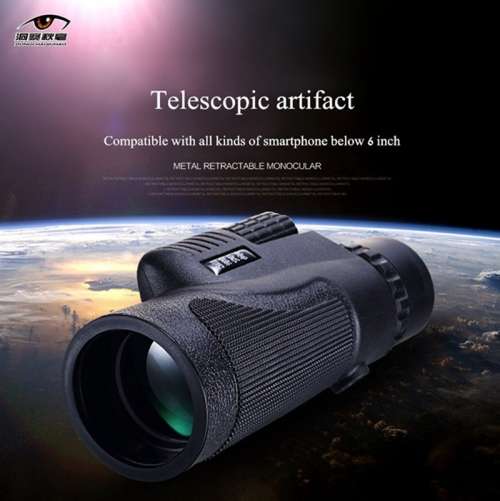 Telescope Camera Lens Monocular With Holder Universal For iPhone Smartphone 12x50