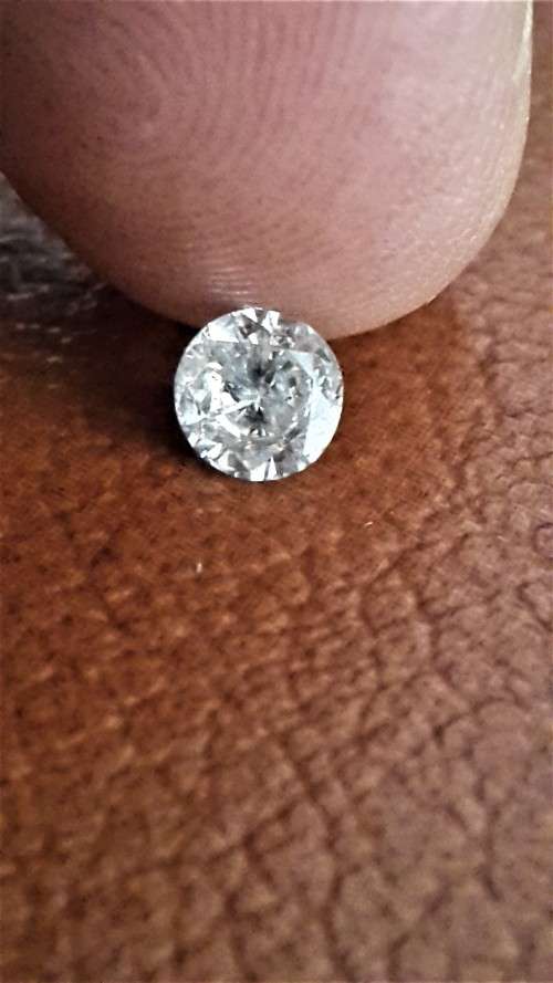 Diamond Certified 0.54cts White Round Brilliant