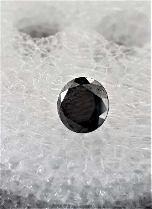 BLACK DIAMONDS 1.22Cts ROUND NATURAL