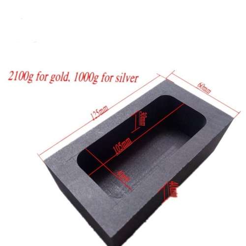 2100g Gold Melting Graphite Mold Crucible