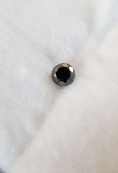 BLACK DIAMONDS 0.73 Cts ROUND NATURAL