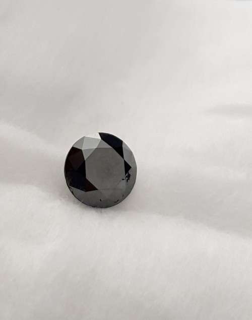 BLACK DIAMONDS 1.06 Cts ROUND NATURAL