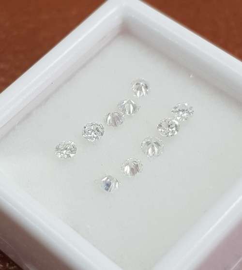 0.05 CT X 10 PC LOT 0.50 TCW BRILLIANT CUT NATURAL G-H/ SI LOOSE DIAMOND