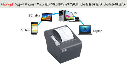 Thermal Printer 80MM POS80 billing receipt printer with auto cutter