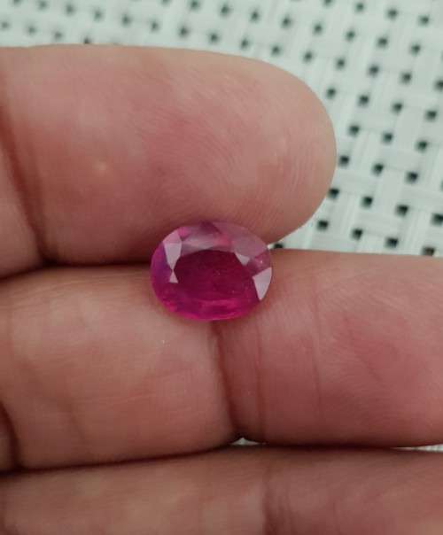 3.60 Ct. Ruby Natural Oval Top Blood Red Madagascar Dazzling