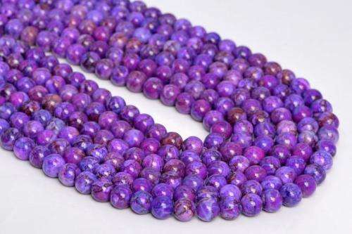 Natural Purple Sugilite 4 x  Round Shape AAA Natural 12mm Loose Beads