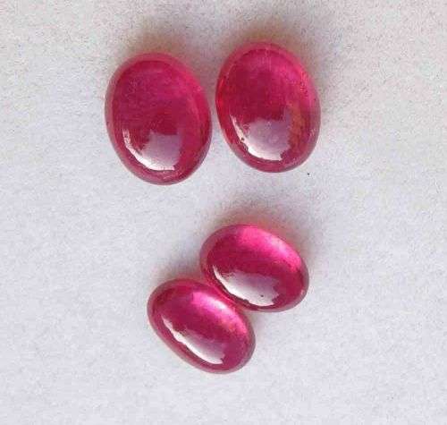 7.40Ct. Ruby Natural Oval Cabochon Pinkish Red Color Mozambique