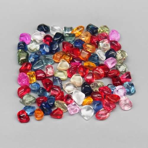 Unshape Cabochon 3x2.5-4x3mm.Ravishing! Fancy Color Sapphire 4Pcs/0.91Ct