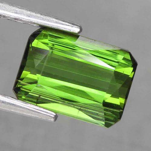 1.24 Ct. Tourmaline Natural Unheated Octagon Facet Neon Green Nigeria Charming