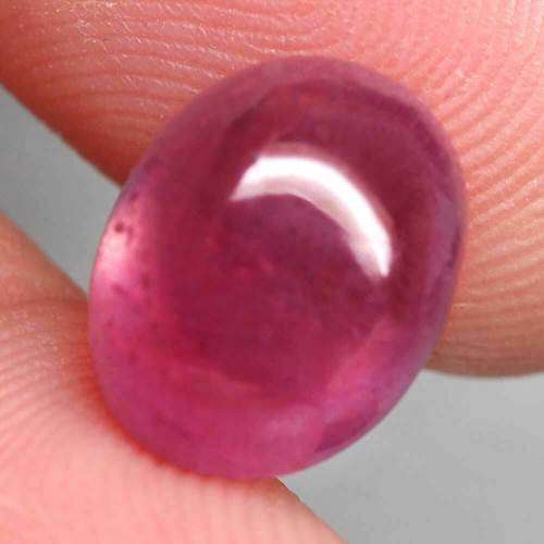 10.21 Ct. Ruby Natural Oval Cabochon Reddish Pink Color Mozambique