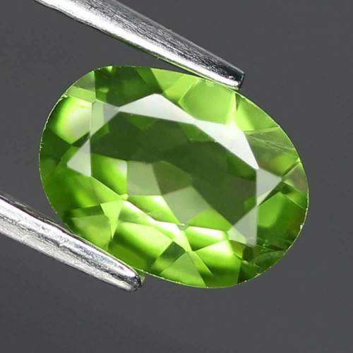 1.17 Ct. Peridot Natural Unheated Oval Facet Green