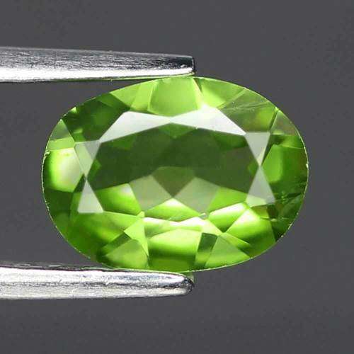 1.27 Ct. Peridot Natural Unheated Oval Facet Green