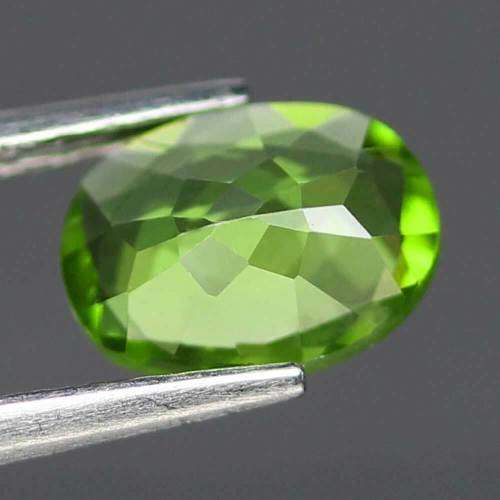 1.27 Ct. Peridot Natural Unheated Oval Facet Green