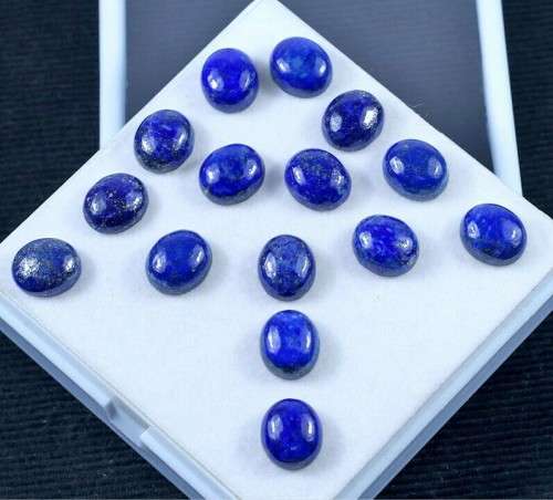 Natural Lapis Lazuli 9.20 Cts Oval Cabochon Loose Gemstones