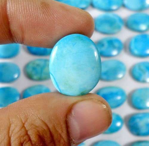 Natural Blue Green Turquoise Loose 4pc Cabochon Oval Shape 80 Cts