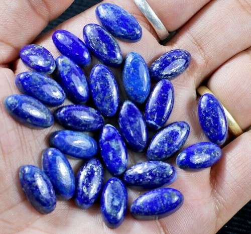 Natural Lapis Lazuli 2 Pieces 13 Cts Oval Cabochon Loose Gemstones