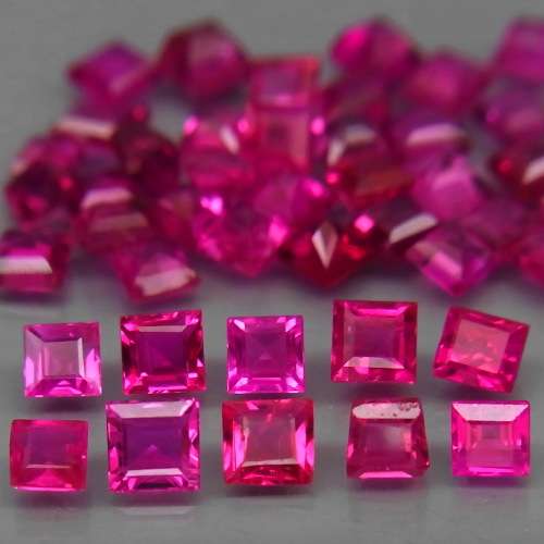 ** HOT **  Top Red Pink  Ruby Myanmar 2-2.5mm.Museum Gem  Normal Heated