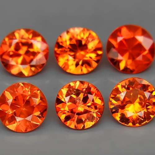 Round Diamond Cut 4.5 mm.Imperial Sapphire Songea, Africa 1Pc/0.42Ct.