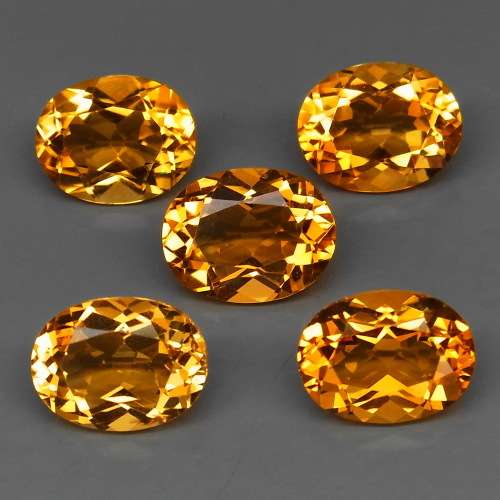 Yellow Citrine Brazil 0.74Cts Oval Ravishing Colour! Natural