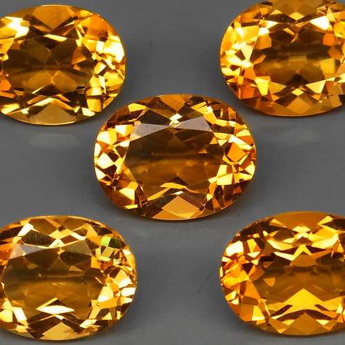 Yellow Citrine Brazil 0.74Cts Oval Ravishing Colour! Natural