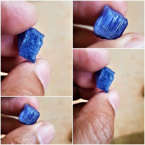 Rough 17.55ct  Tanzanite Purplish Blue 100% Natural
