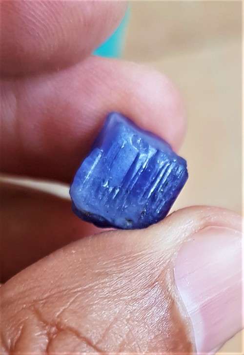 Rough 17.55ct  Tanzanite Purplish Blue 100% Natural