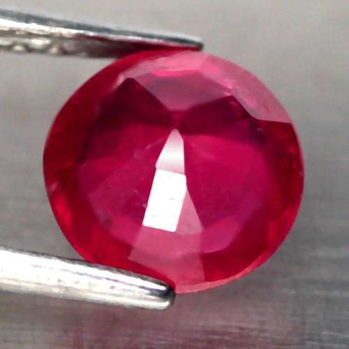 2.18 Ct. Ruby Natural Round Facet Pinkish Red Mozambique