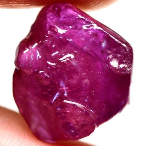 20.36 Ct. Rough Ruby Natural Purple Red Madagascar Huge