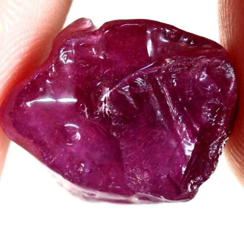 20.36 Ct. Rough Ruby Natural Purple Red Madagascar Huge