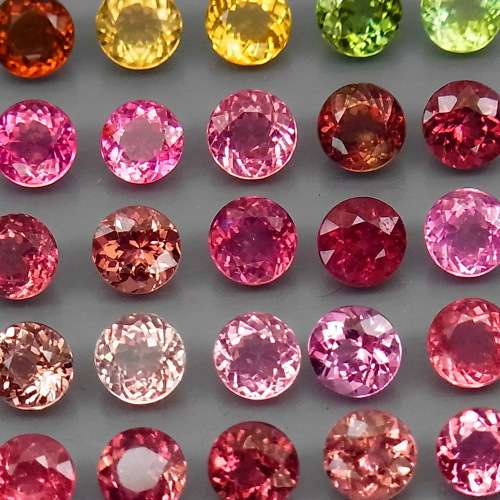 Tourmaline Mozambique 1Pcs. Round 3.5 mm.Beautiful Color! Fancy Color
