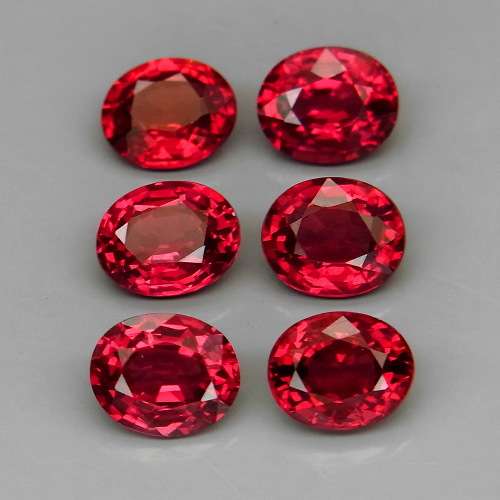Cherry Pink Rhodolite Garnet Africa 1Pcs/1.14Ct. Oval 6.5x5.5mm.Ravishing Color!