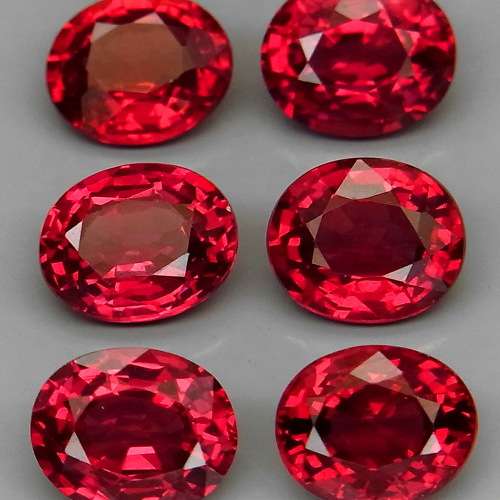 Cherry Pink Rhodolite Garnet Africa 1Pcs/1.14Ct. Oval 6.5x5.5mm.Ravishing Color!