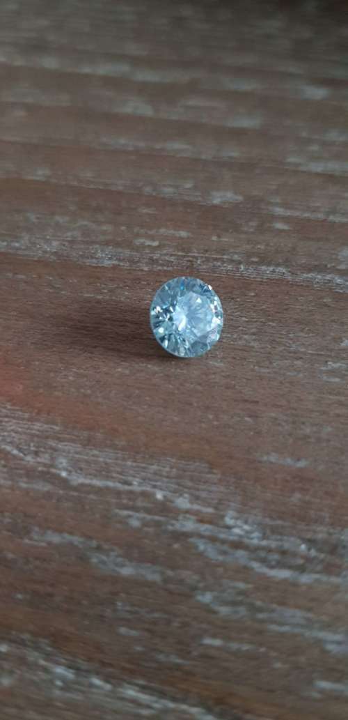 1.20ct MOISSANITE ROUND VVS1 BLUE COLOR LOOSE
