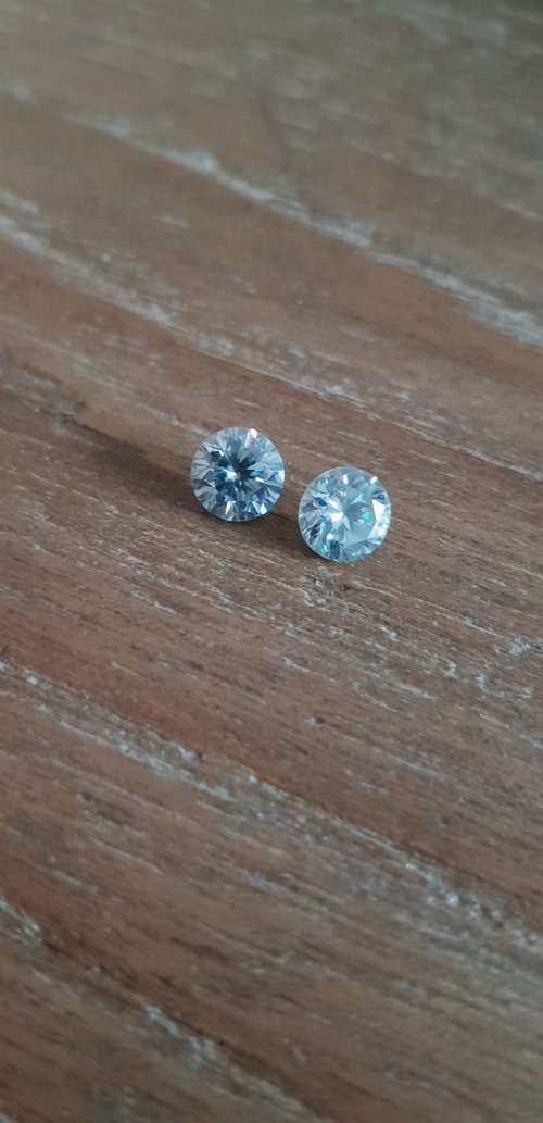1.20ct MOISSANITE ROUND VVS1 BLUE COLOR LOOSE