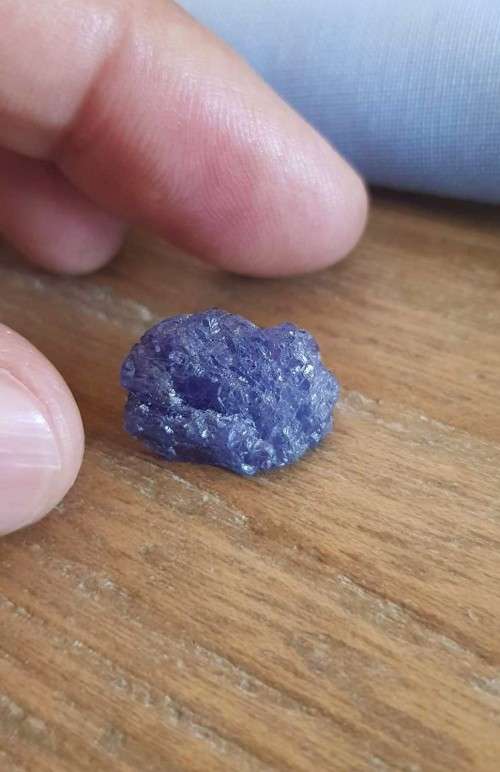 Rough 15.90ct  Tanzanite Purplish Blue 100% Natural