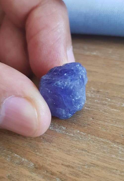 Rough 31.85ct  Tanzanite Purplish Blue 100% Natural