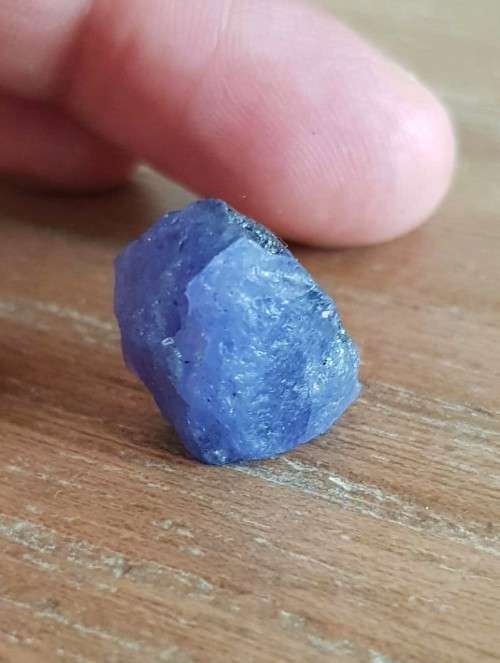Rough 19.65ct  Tanzanite Purplish Blue 100% Natural