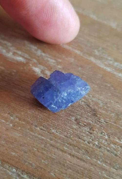 Rough 16.48ct  Tanzanite Purplish Blue 100% Natural